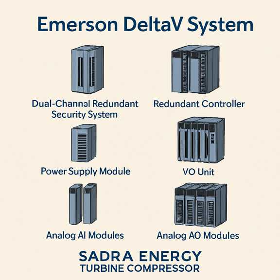Advanced Emerson DeltaV Control System – Supplied by Sadra Energy Turbine Compressor